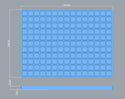 6ml square gummy mold layout